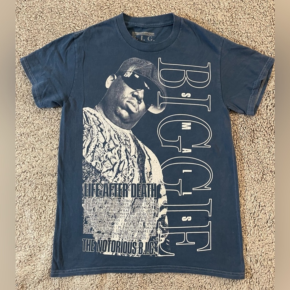 **NEW**Licensed Notorious B.I.G. "Life After Death" Graphic T-shirt Small/Medium - Picture 2 of 8